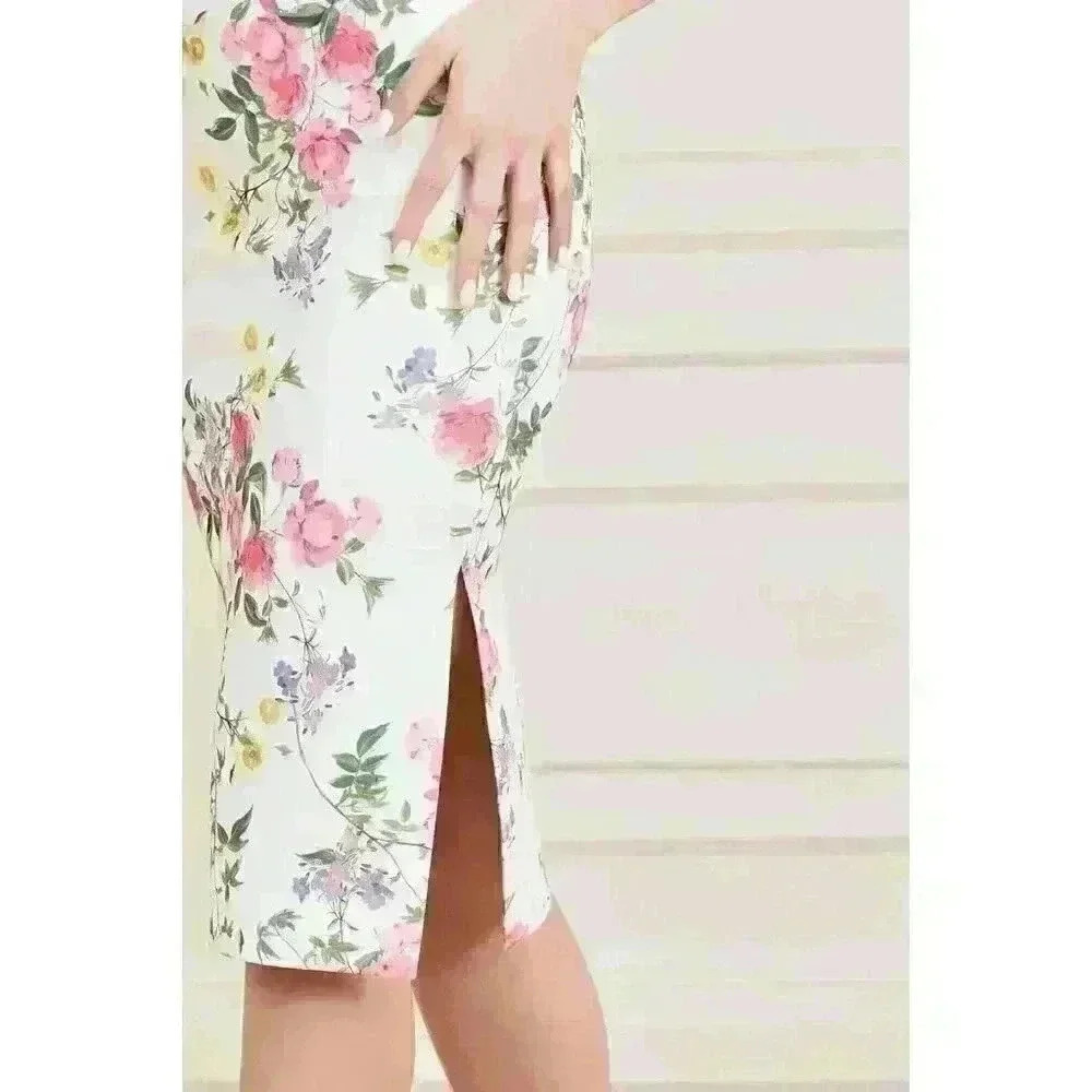NEW Guess Marciano Women's XS Leonara All Over Print Midi Skirt NWT $150 - Picture 5 of 5